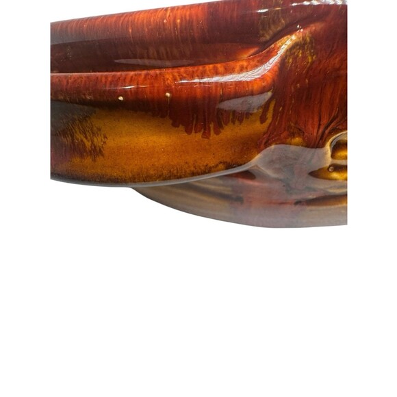 VINTAGE DRYDEN JK ORIGINAL 1979 BROWN GLAZED BOWL POTTERY MID CENTURY MODERN - Picture 10 of 16
